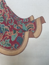 Sun Yunsheng 孫雲生 (1918-2000): 'Dancing female', ink and colour on paper, dated 1979