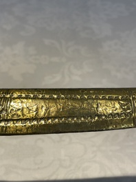 A varied collection of two daggers, two swords and forearm protection, India and Turkey, 19th C.