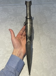 A varied collection of two daggers, two swords and forearm protection, India and Turkey, 19th C.