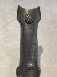 A varied collection of two daggers, two swords and forearm protection, India and Turkey, 19th C.
