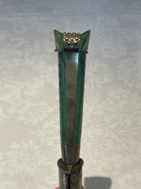 A varied collection of two daggers, two swords and forearm protection, India and Turkey, 19th C.