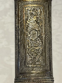 A varied collection of two daggers, two swords and forearm protection, India and Turkey, 19th C.