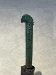 A varied collection of two daggers, two swords and forearm protection, India and Turkey, 19th C.