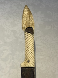 A varied collection of two daggers, two swords and forearm protection, India and Turkey, 19th C.