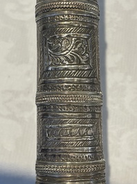 A varied collection of two daggers, two swords and forearm protection, India and Turkey, 19th C.