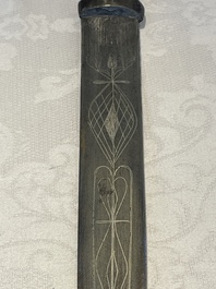 A varied collection of two daggers, two swords and forearm protection, India and Turkey, 19th C.