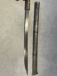 A varied collection of two daggers, two swords and forearm protection, India and Turkey, 19th C.