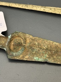 Four bronze daggers and a sword, Luristan and Syria, 1st C. B.C.