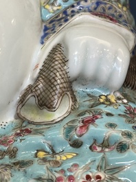 A Chinese famille rose Buddha, Xue Changsen 薛長森 mark,  Republic