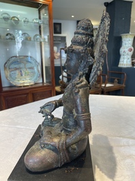 An Indonesian bronze sculpture of Bodhisattva, Majapahit, East Java, 14th C.