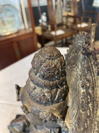 An Indonesian bronze sculpture of Bodhisattva, Majapahit, East Java, 14th C.