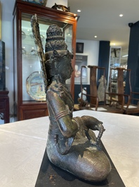 An Indonesian bronze sculpture of Bodhisattva, Majapahit, East Java, 14th C.
