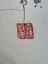 A box with two albums containing 200 woodblocks, 48 of which after Qi Baishi and 38 after Zhang Daqian, Rong Bao Zhai studio, Beijing, 1955