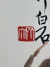 A box with two albums containing 200 woodblocks, 48 of which after Qi Baishi and 38 after Zhang Daqian, Rong Bao Zhai studio, Beijing, 1955