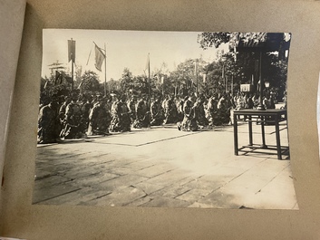 A photo album 'F&ecirc;te du quarantenaire de S. M. KHAI-DINH empereur d'Annam', Vietnam, dated Oct. 1924