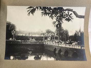 A photo album 'F&ecirc;te du quarantenaire de S. M. KHAI-DINH empereur d'Annam', Vietnam, dated Oct. 1924