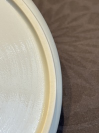 A rare Chinese blue and white 'Bleu de Hue' plate for the Vietnamese market, Ch&iacute; Viễn 致遠 seal mark, 19th C.