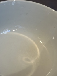 A Chinese famille rose ruby-ground 'antiquities' bowl, Jiang Xi Ci Ye Gong Si mark, Republic