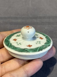A Chinese famille verte 'phoenixes and peonies' teapot, Kangxi