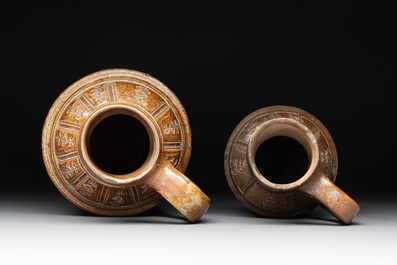 Two Raeren stoneware jugs, late 16th C.