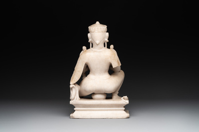 An Indian marble sculpture of Vishnu, 18/19th C.