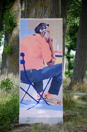 Han Coussement: Mixed technique on concrete, 2023 (1)