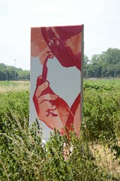 Han Coussement: Mixed technique on concrete, 2023 (2)