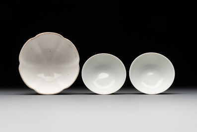 Seven Chinese Dehua blanc de Chine wares, 18th C. and later