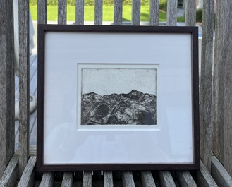 Manon Soetens: 'Mineral stones', etching