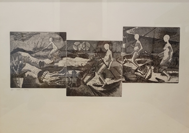Gert Maertens: 'Triptych I', vernis mou aquatint etching