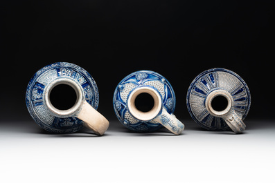 A varied collection of 10 Westerwald stoneware jugs, 17th C. and later