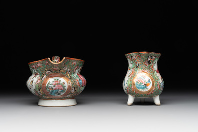 38 Chinese Canton famille rose wares, 19th C.