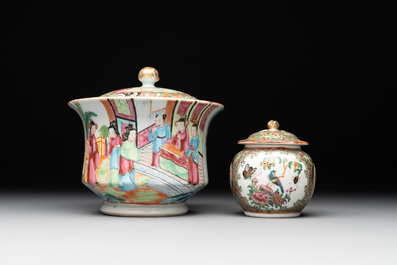 38 Chinese Canton famille rose wares, 19th C.