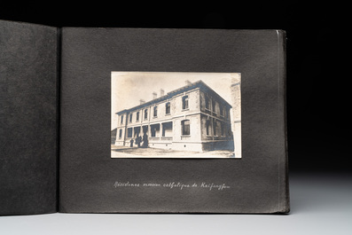 A photo album with the architectural inventory of the German enclave in Jinan (Tsinan Fou - Kai Fengou), 20th C.