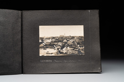 A photo album with the architectural inventory of the German enclave in Jinan (Tsinan Fou - Kai Fengou), 20th C.