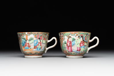 38 Chinese Canton famille rose wares, 19th C.