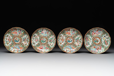 38 Chinese Canton famille rose wares, 19th C.