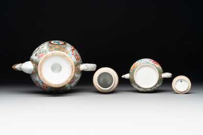 38 Chinese Canton famille rose wares, 19th C.