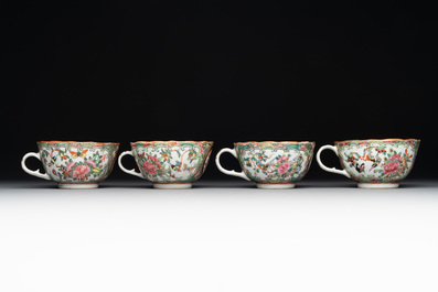 38 Chinese Canton famille rose wares, 19th C.