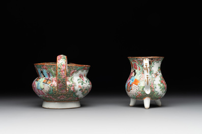 38 Chinese Canton famille rose wares, 19th C.