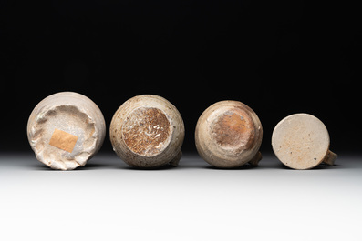 A collection of 9 German stoneware jugs, 16th C. and later