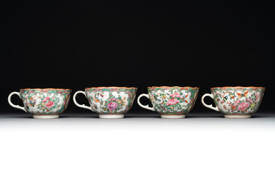 38 Chinese Canton famille rose wares, 19th C.
