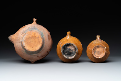 Five slipware vessels, The Netherlands, 17th C.