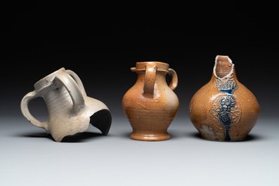 A study collection of German stoneware, 16/17th C.