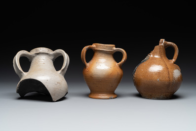 A study collection of German stoneware, 16/17th C.