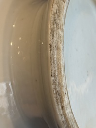A fine Chinese famille rose vase with figural design, Yongzheng