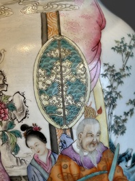 A fine Chinese famille rose 'shouxing' vase, Qianlong mark, Republic