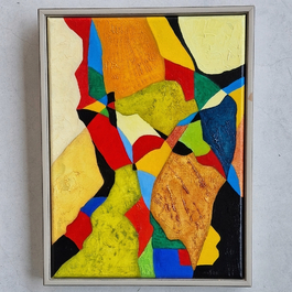 Mieke Fannes: 'Composition', oil on canvas, 2020