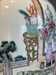 A fine Chinese famille rose 'shouxing' vase, Qianlong mark, Republic