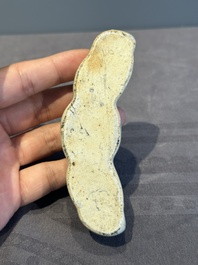 A Chinese ge-type 'shanzi' brush rest or water container, Qianlong